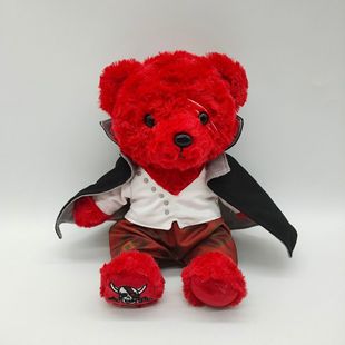 red film plush航海王披风玫瑰熊泰迪熊毛绒玩具公仔 piece one