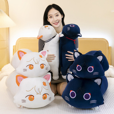 网红抱枕枫原万叶猫猫玩偶游戏周边靠枕散兵棉花娃娃毛绒公仔礼物