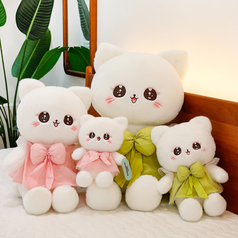 公主裙猫咪玩偶公仔毛绒玩具儿童生日可爱猫咪布娃娃陪睡抱枕女生