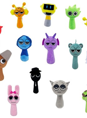 2025年跨境新品 Sprunki Plush节奏盒子毛绒玩具玩偶娃娃游戏周边