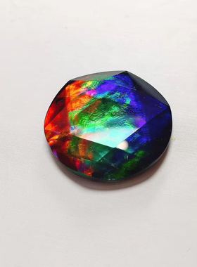 天然水晶项链大卫星吊坠斑彩石