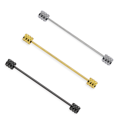 铜男士衬衫衣领棒领针领带固定杆