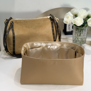 Simple smile适用于Lv express小中号防水尼龙绸缎收纳拉链内胆包
