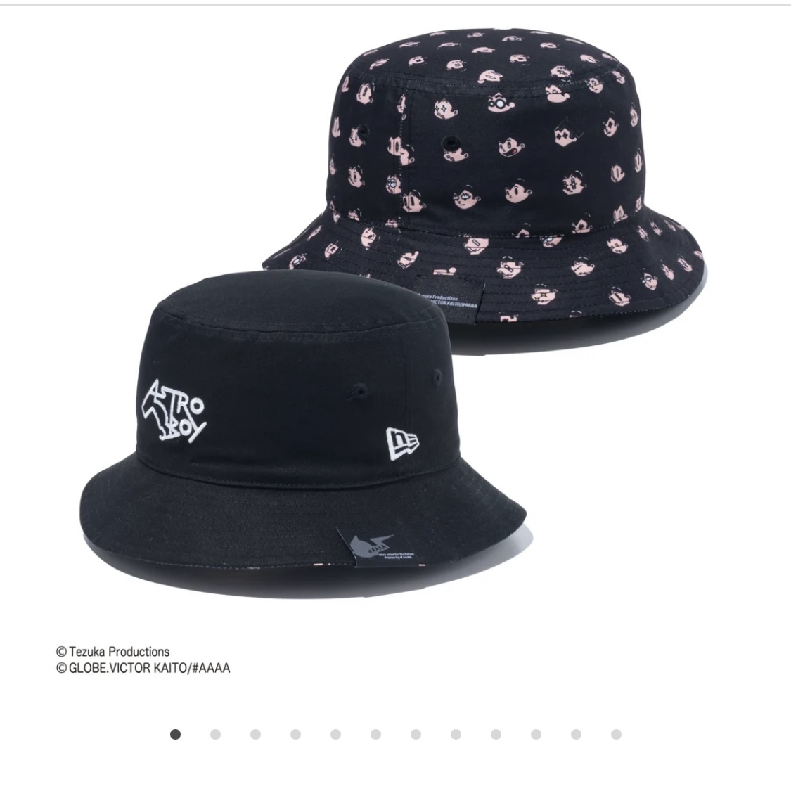 铁臂阿童木New Era纽亦华动漫户外钓鱼防晒遮阳双面渔夫盆帽子