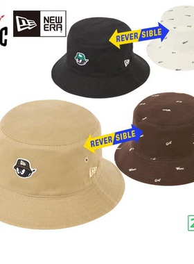 New Era x WAAC 纽亦华 联名款 双面 渔夫帽子 日潮