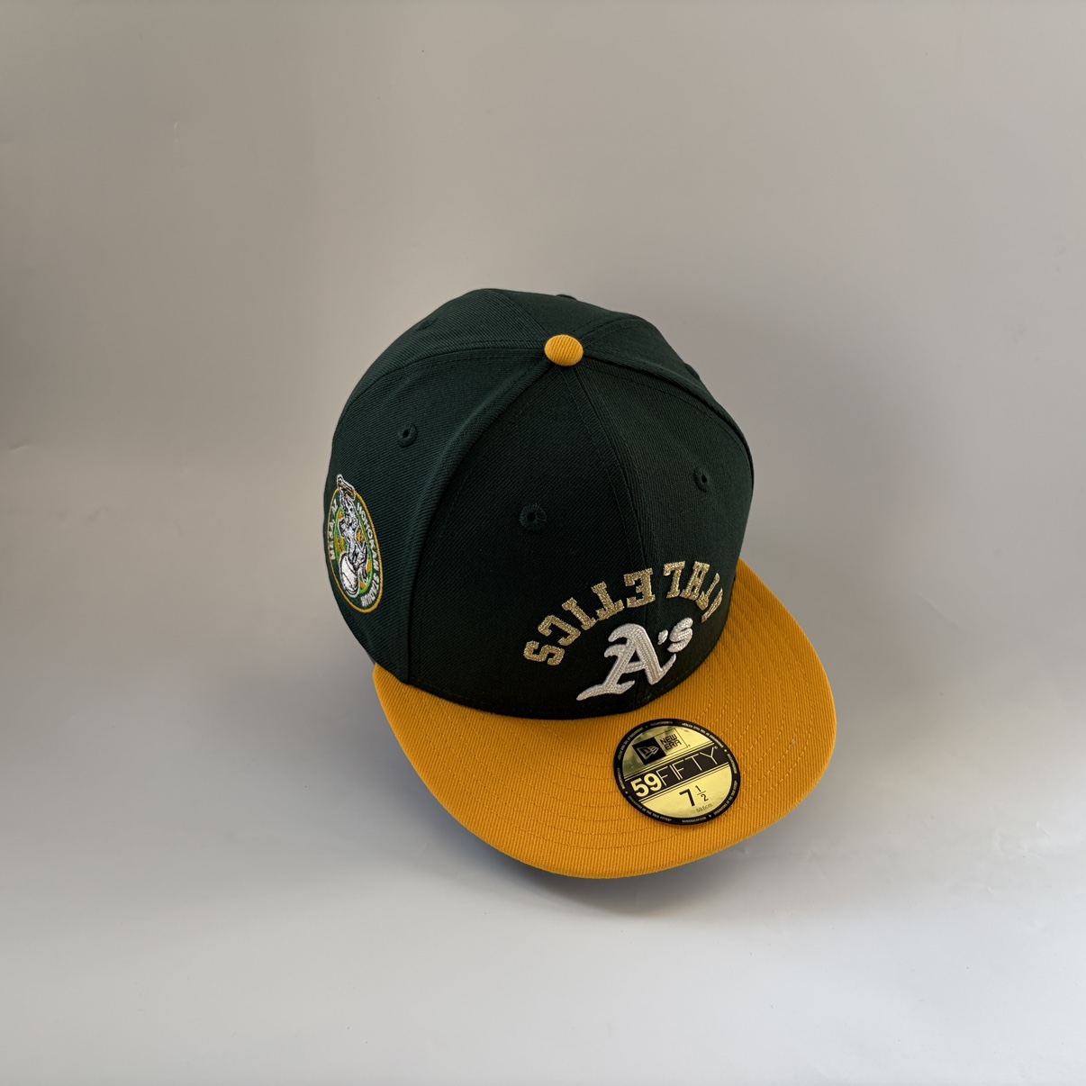 New Era/纽亦华 MLB 奥克兰运动家队 限定款 倒标logo 棒球帽子