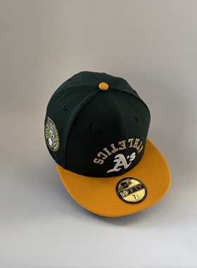 New Era/纽亦华 MLB 奥克兰运动家队 限定款 倒标logo 棒球帽子