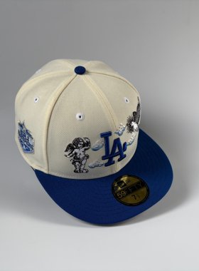 New Era/纽亦华 MLB 洛杉矶道奇队 纪念款 全封棒球帽子 59FIFTY