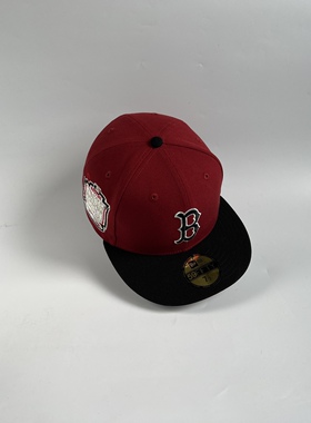 New Era/纽亦华 MLB 波士顿红袜队 纪念款 棒球帽子 全封 59FIFTY