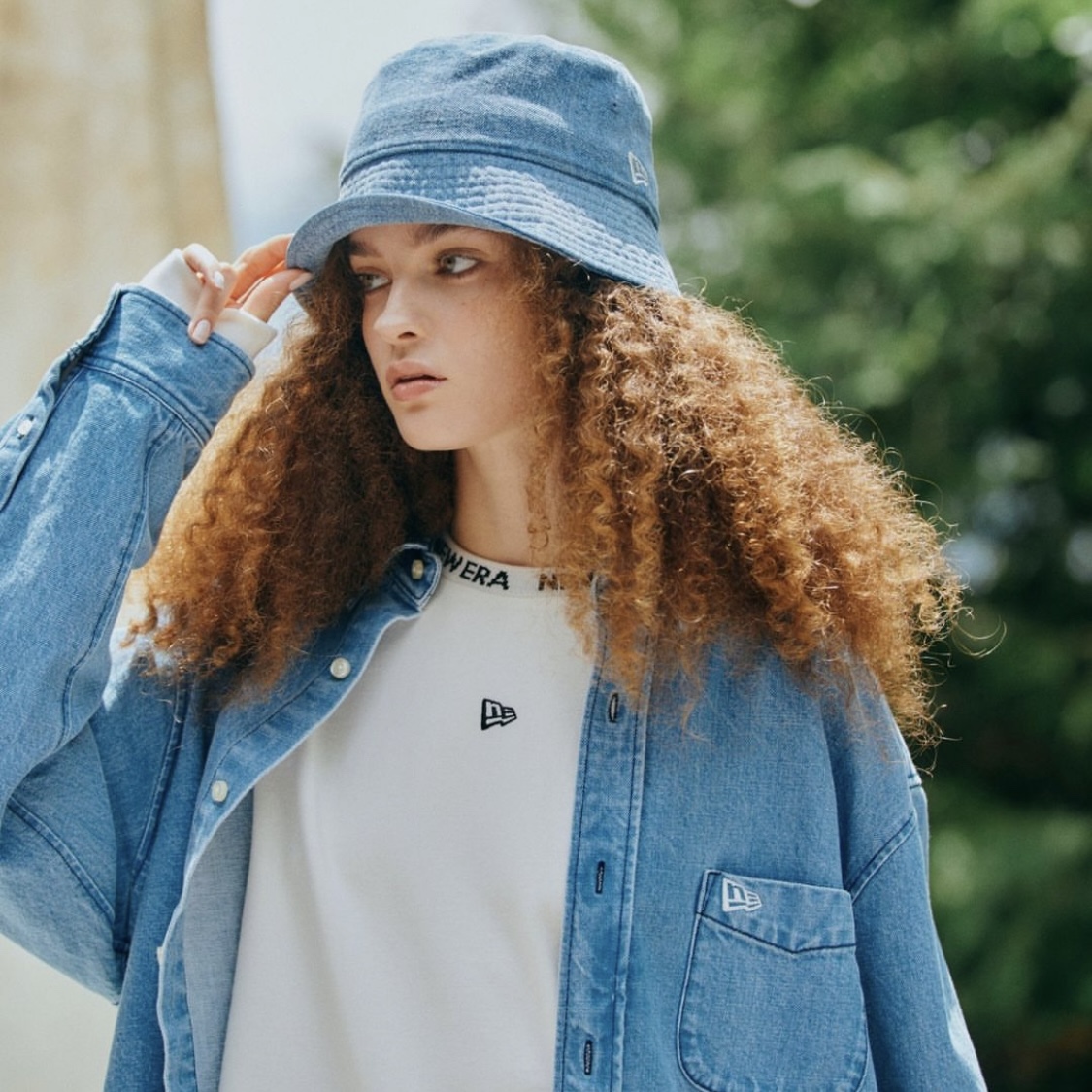 No Good TV x New Era 纽亦华 联名款 渔夫帽子 牛仔全棉