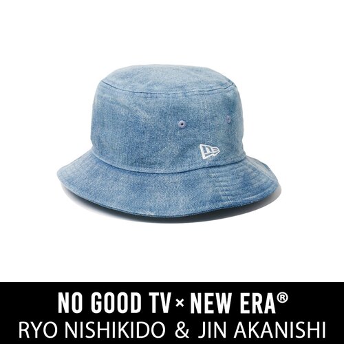New Era x No Good TV 纽亦华 联名款 渔夫帽子 盆帽 牛仔全棉