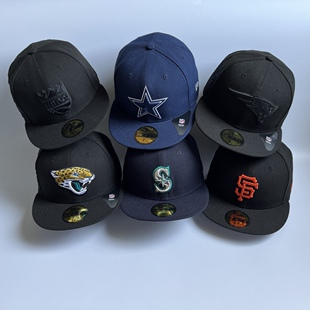 NFL MLB NBA NHL纽亦华New Era嘻哈说唱街舞遮阳棒球帽子59FIFTY