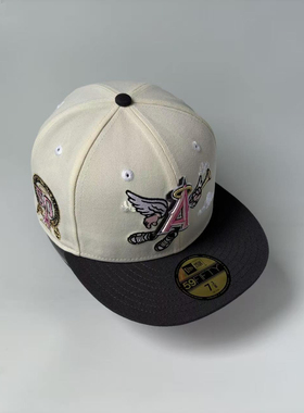 New Era/纽亦华 MLB洛杉矶天使队 棒球帽子 平檐全封 59FIFTY