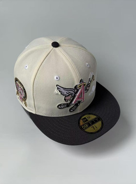 New Era/纽亦华 MLB洛杉矶天使队 棒球帽子 平檐全封 59FIFTY