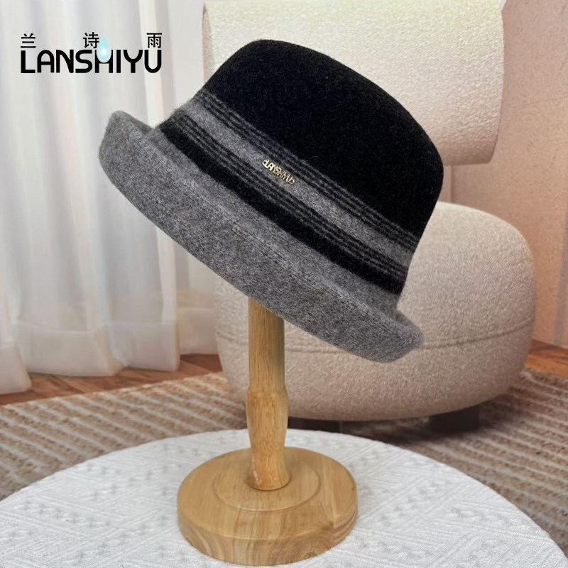 兰诗雨羊毛礼帽秋冬保暖羊毛混纺盆帽休闲百搭毛呢帽,服饰配件/皮带/帽子/围巾,帽子,淘宝优惠券,粉丝福利购,淘宝优惠卷