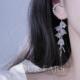 YOUR EARS原创手作耳骨夹无耳洞耳挂亚克力花朵耳饰夸张大花气质