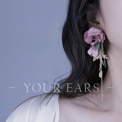 YOUREARS无耳洞花朵耳夹