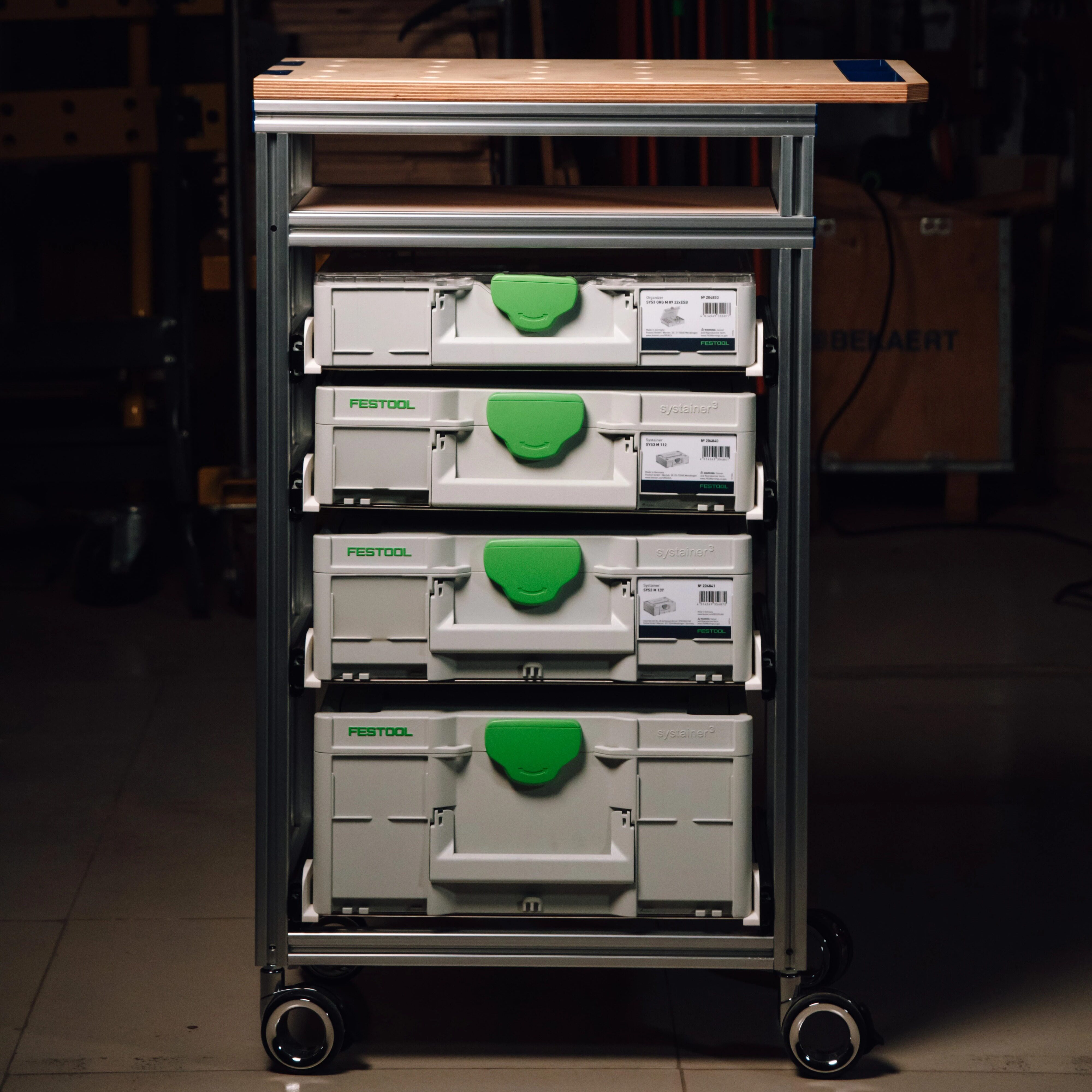 FESTOOL费斯托工具箱  铝型材海洋板工作台 模块化可移动工作台 - 实物图
