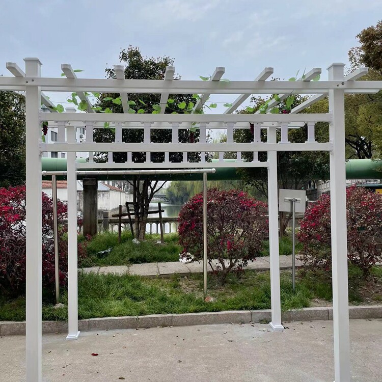 PVC塑钢葡萄架绿植园艺爬藤架图片