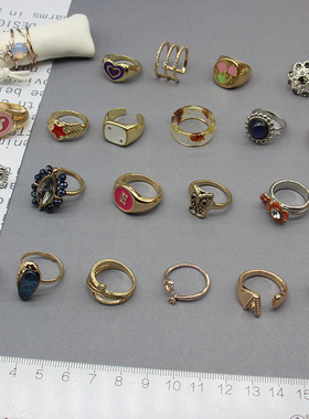 女合金铜日本欧美小巧百搭戒指