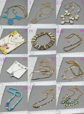 欧美个性简约夸张短款项链