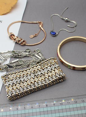 单超美大牌玫瑰金镀撞色进口手链