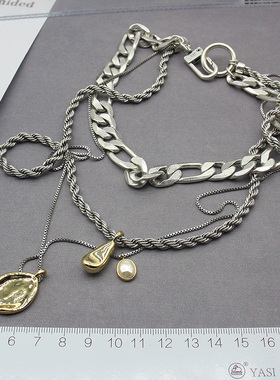 铜材质女复古古董长项链