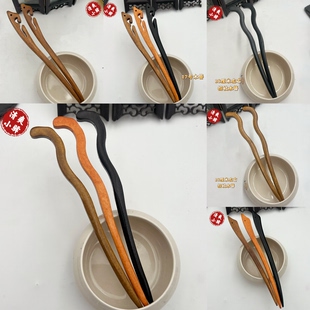 高品木质发簪新中式 木簪盘发饰品发钗简约复古DIY发饰配饰