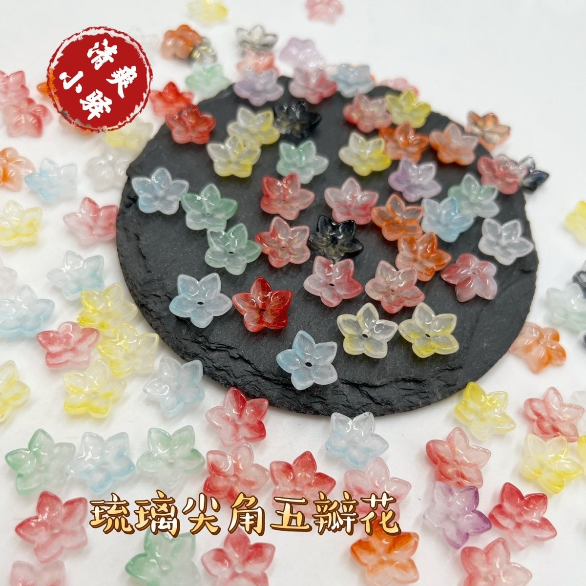 发饰发夹汉服花朵手工