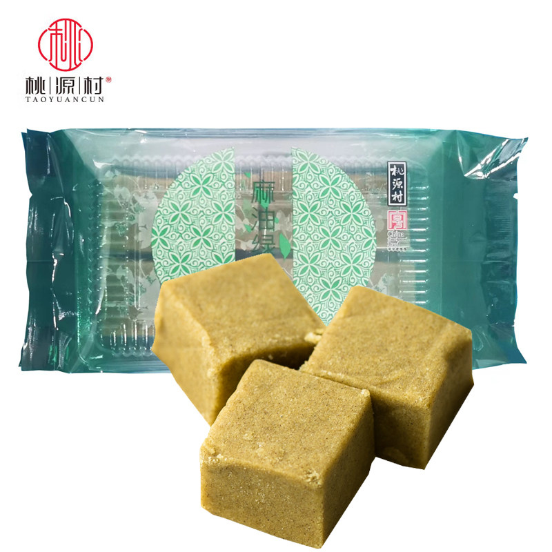 桃源村麻油绿豆糕南京特产老门东清真糕点端午送礼传统休闲零食