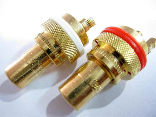 正品 美国CMC 805-CU-G 镀金版 RCA座 RCA插座 莲花插座