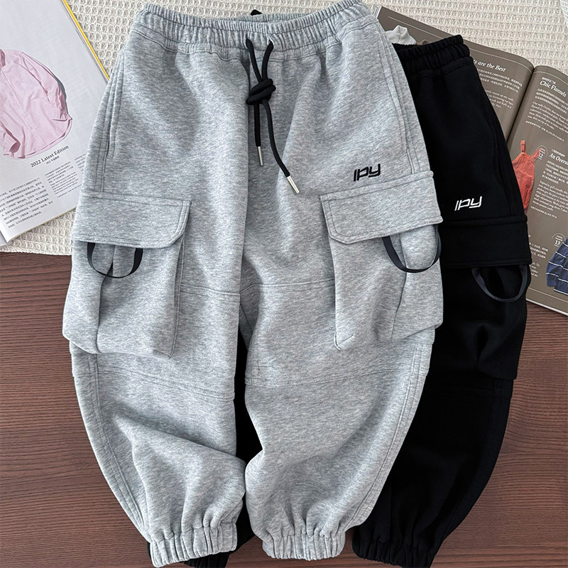 【年终清库】宽松舒适~男童大口袋工装运动裤子~中大童束脚卫裤,童装/婴儿装/亲子装,裤子,淘宝优惠券,粉丝福利购,淘宝优惠卷