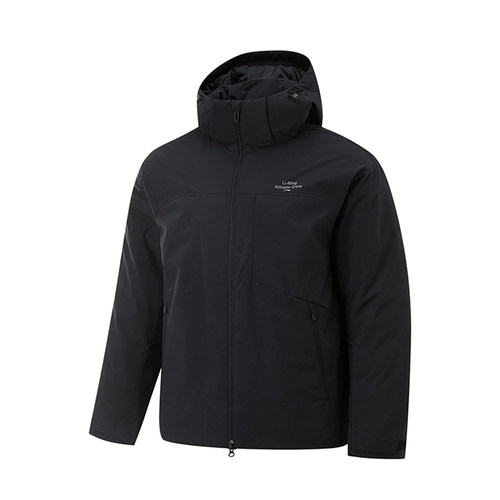 李宁正品2025秋男运动休闲短款灰鸭绒上装羽绒衣服AYMV779-2/4