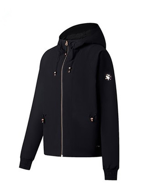 李宁正品2023春季新款女运动休闲连帽上装风衣黑色AFDT066-2/5/8