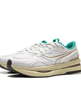 李宁正品2024秋男运动韦德低帮透气休闲鞋子乳白色AGCU491-1/2