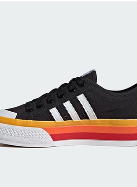 adidas三叶草男女鞋 Nizza Platform舒适耐磨厚底休闲板鞋JQ9147