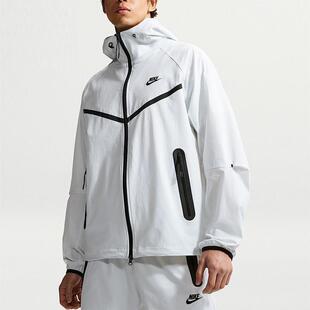 Nike耐克 男子简约时尚户外运动休闲梭织连帽夹克外套IU7635-101
