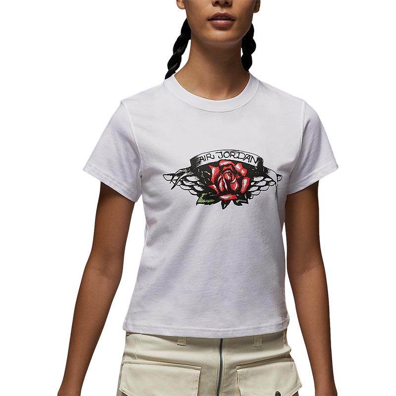 NIKE耐克女装 时尚印花简约舒适休闲圆领短袖T恤HV0219-100,运动服/休闲服装,运动T恤,淘宝优惠券,粉丝福利购,淘宝优惠卷