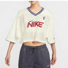 Nike/耐克女士 正品夏季新款舒适网眼透气休闲短款T恤 HF6288-133