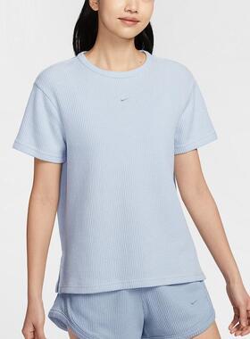 Nike耐克女装 舒适透气简约休闲百搭圆领短袖T恤HJ3839-423