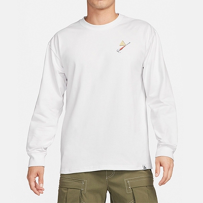 耐克男简约百搭运动长袖套头T恤