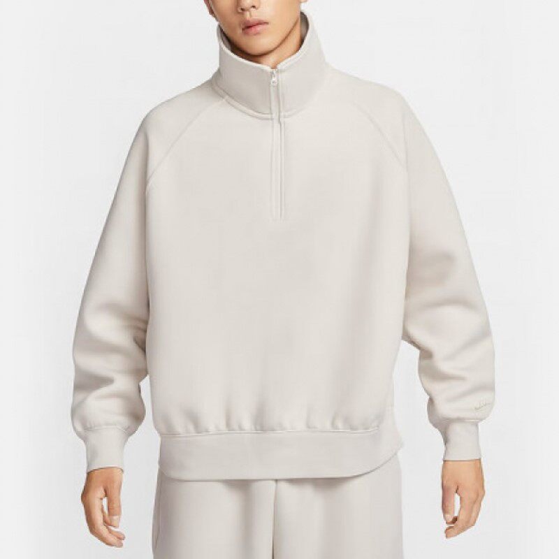 男子运动半拉链针织卫衣