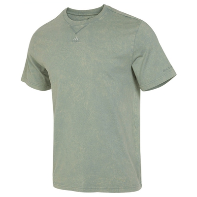 阿迪达斯男透气短袖针织训练T恤