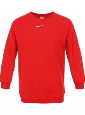 NIKE耐克大童装 蛇年新年款针织百搭套头衫卫衣HV8955-657