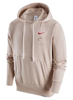 NIKE耐克男子连帽加绒保暖运动休闲篮球套头衫卫衣 FZ9041 FB7489