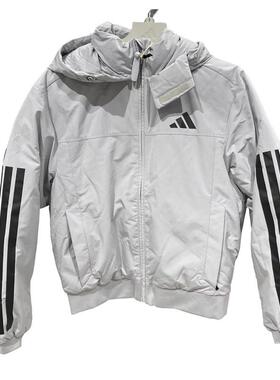 adidas阿迪男装 潮流时尚简约百搭保暖连帽羽绒服JG3844