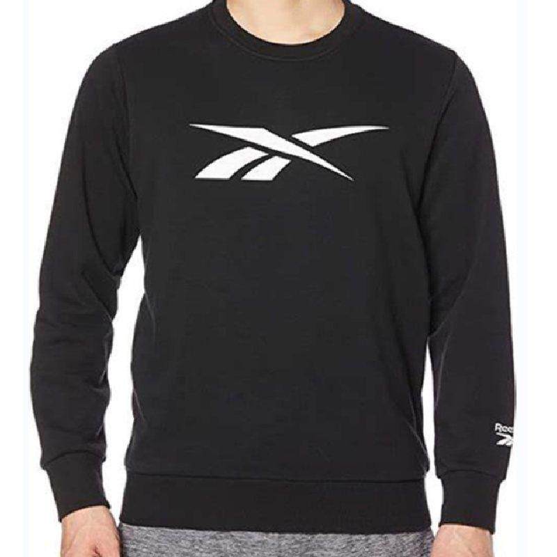 Reebok锐步男装 简约舒适宽松休闲圆领套头运动卫衣GR8472