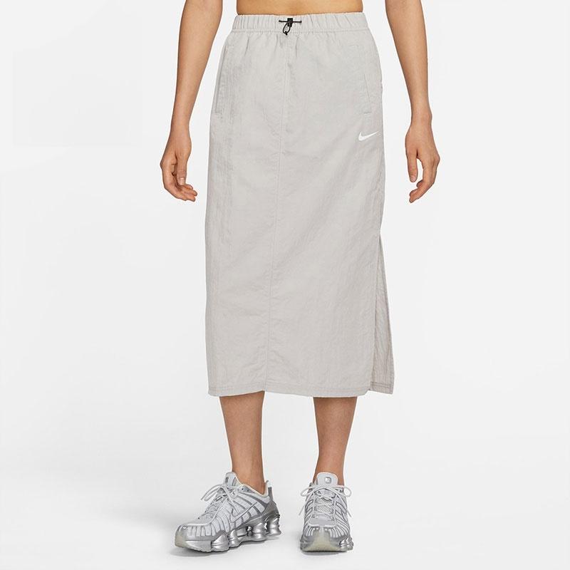 Nike/耐克高腰开衩半身长裙
