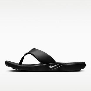 Nike耐克男子简约舒适百搭运动休闲一字拖鞋IH2380-001