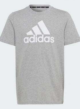 Adidas阿迪达斯童装 简约舒适百搭短袖T恤 HR6379 IW2477 IY8138